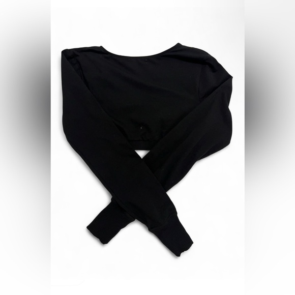 Urban Outfitters Black Long Sleeve Crop Top - Picture 3 of 3